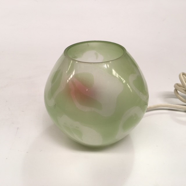 LAMP, Table Lamp - Glass, Green Marbled (Ex Small)